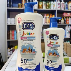 E45-Junior Teens Moisturizing and Glowing body lotion and Foaming body wash